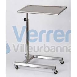 Table / assistant muet inox Pietement sur roule...