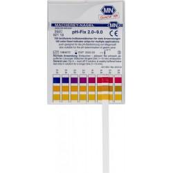 Languettes pH, pH-Fix 2,0 - 9,0, Indicateur lie...