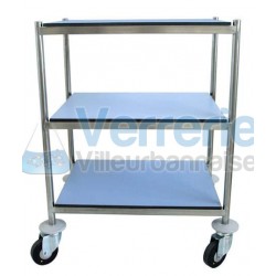 chariots inox inox 18/10 plateaux COMPACT 2 pla...